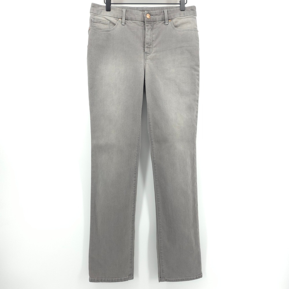 Chicos So Lifting Slim Leg Women Jeans 0.5 (US 6) Regular Gray Denim Comfort